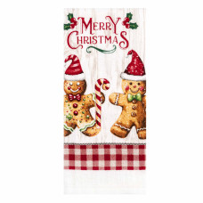 ARDESTO Набір рушничків для кухні Christmas Gingerbread 38х63см, 2шт, 100% бавовна, червоний (ART3863HG)