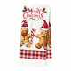 ARDESTO Набір рушничків для кухні Christmas Gingerbread 38х63см, 2шт, 100% бавовна, червоний (ART3863HG)