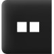 Ajax Боковая панель для встроенной интернет-розетки SideCover LAN черная (126212.319.BL) (000058921)