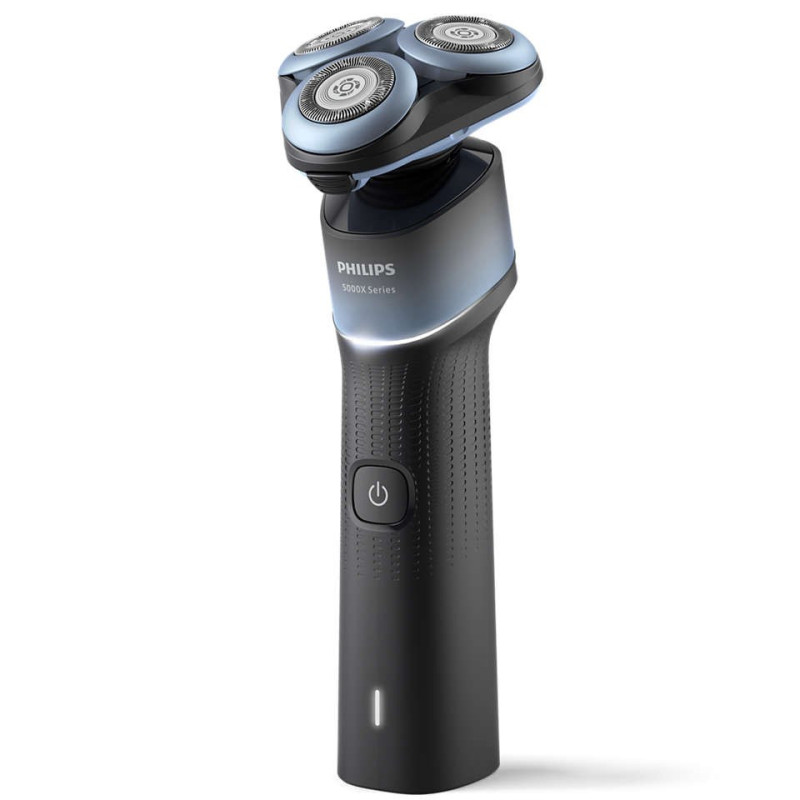 Philips Electric shaver rotary, 4.5V, razor head-3, Li-Ion, dry+wet, black-blue (X5006/00)