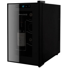 Philco Wine cooler, 45х25х50, freez.-21L, 1 zone, bottles -8, display, backlight, black (PW8F)