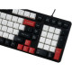Клавиатура AOC GK116H1 LED USB UA White/Red/Black (GK116H1/97)