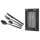 ARDESTO Cutlery set Black Mars Favola 4pcs., black, stainless steel (AR0704FSB)