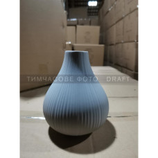 ARDESTO Vase Lucca, 13х15.5cm, porcelain, gray (AR3802G)