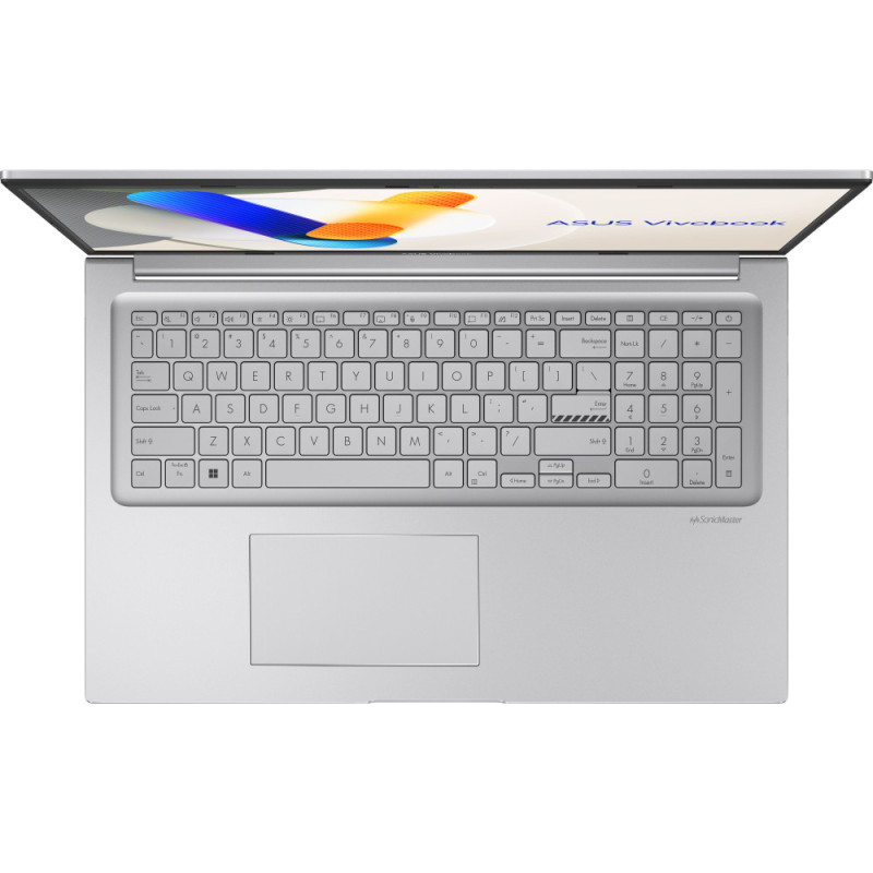 ASUS Notebook Vivobook 17 X1704VA-AU454 17.3  FHD IPS, Intel 3-100U, 16GB, F512GB, UMA, NoOS, Silver (90NB13X1-M003S0)