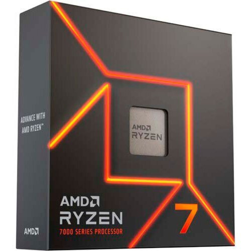 AMD ЦПУ Ryzen 7 7700X 8C/16T 4.5/5.4GHz Boost 32Mb Radeon Graphics AM5 105W w/o cooler Box (100-100000591WOF)