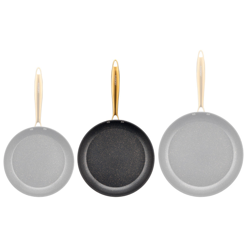 ARDESTO Fry pan Black Mars Sparkle, 26cm, aluminium, black (AR1926BM)