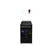 ARDESTO Cooker combined, 52L, 50x60cm, convection, cast-iron, lamp, LPG conversion set (gas cylinder connection), black (FSC-F5060PB)
