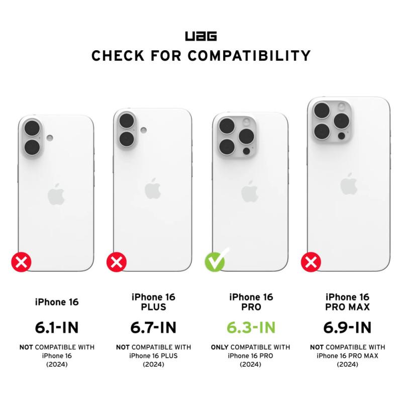 UAG iPhone 16 Pro Plasma XTE MagSafe, Ash/Titanium (114474113136)