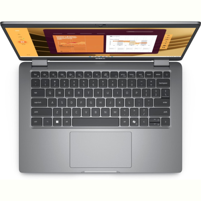 Ноутбук Dell Latitude 5350 (210-BLST-2407VDF); 13.3" FullHD (1920x1080) IPS LED матовый , Intel Core i7-1365U (1.8 - 5.2 ГГц) , RAM 16 ГБ , SSD 512 ГБ , Intel Iris Xe Graphics , без ОП , Wi-Fi , BT , веб-камера , Windows 11 Pro , 1.23 кг , серый , подсветка клавиатуры , сканер отпечатков пальцев