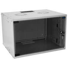 MIRSAN 9U W=535MM D=600MM 19  WALL TYPE FLAT PACK SOHO CABINET RAL7035 (MR.SOH09U60DE.02)