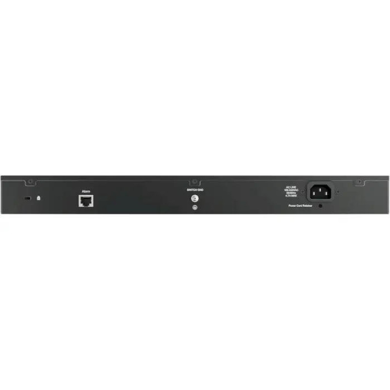 D-Link Коммутатор DSS-200G-28MP 24xGE PoE, 4xSFP/GE, 370W, Неуправляемый
