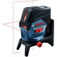 Bosch Laser level GCL2-50C+RM2 up to 20m, ±0.3mm/m, 4AAx1.5V, IP54, cover, target, case, 0.6kg (0.601.066.G03)
