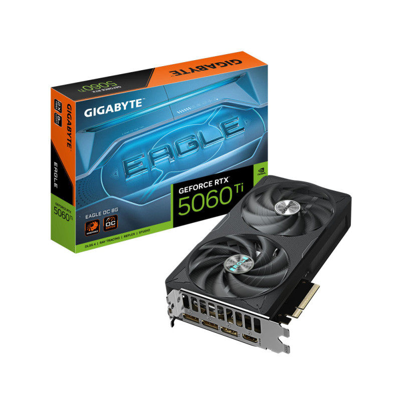 Gigabyte Видеокарта GeForce RTX 5060 Ti 8GB GDDR7 EAGLE OCC (GV-N506TEAGLE_OC-8GD)