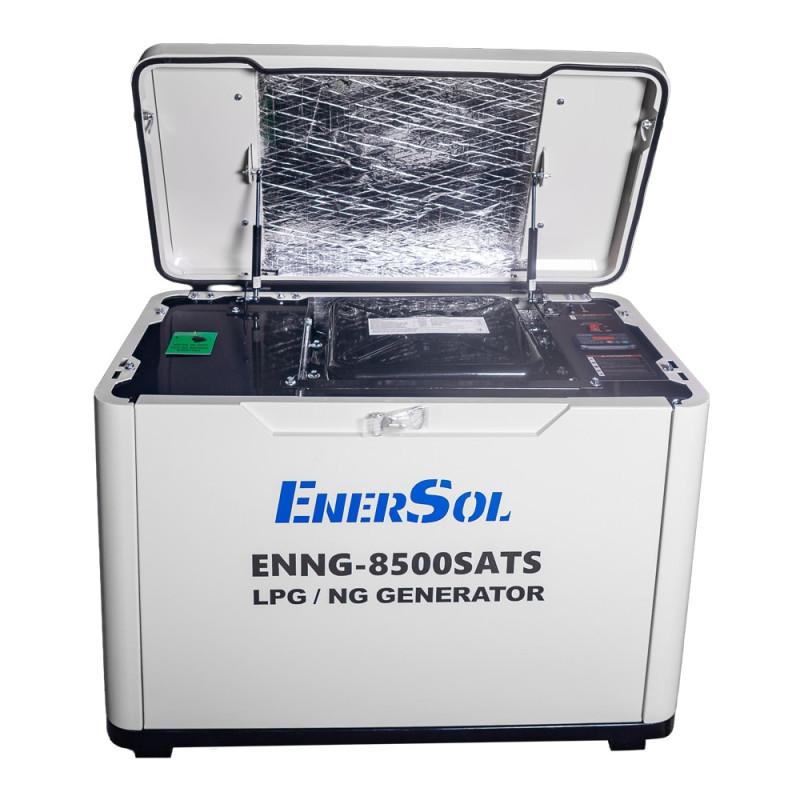 EnerSol Генератор газовий ENNG-8500SATS, 230В, 8.0-8.5кВт, електростартер, 160.0кг