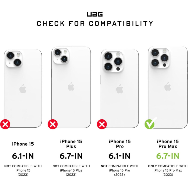 UAG Apple iPhone 15 Pro Plyo Max Magsafe, Ice/Gold (114305114348)