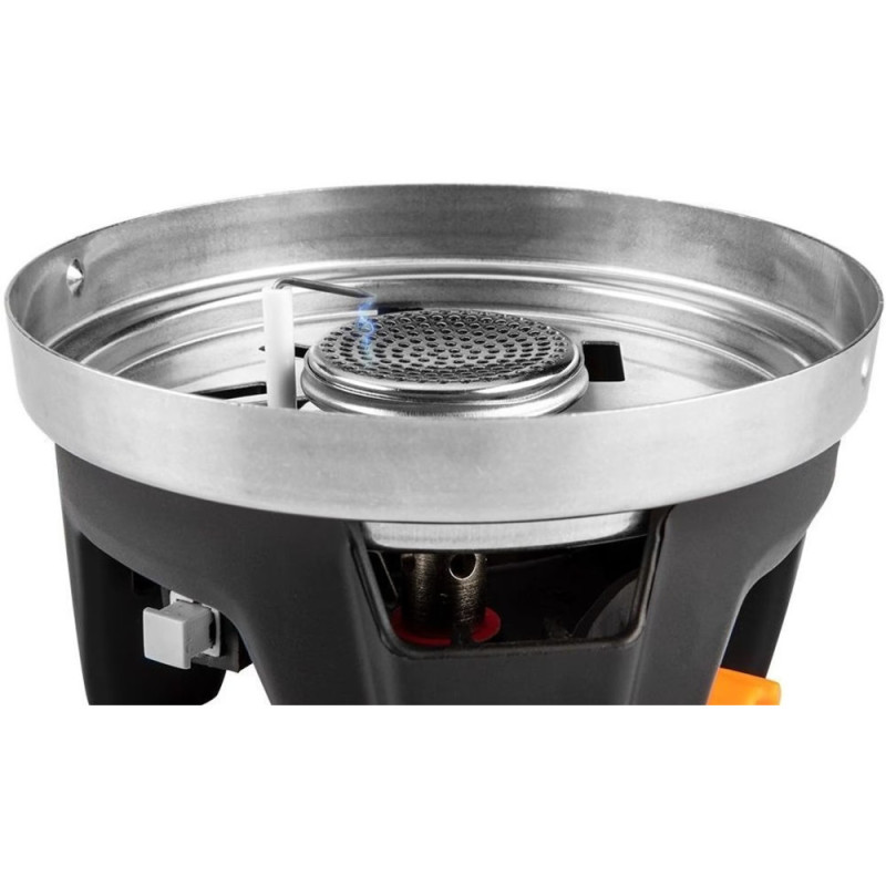 Neo Tools Travel cookware set, 3in1, saucepan,plate,burner, piezo ignition, LFGB certificate, case, 0.51kg (63-151)