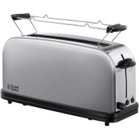 Russell Hobbs Тостер Oxford , 1000Вт, металл, длинные слоты, серебристый (21396-56)