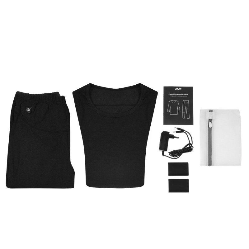 2E Tactical Women's Heated Thermal Underwear eFiber for Women Black, size S (2E-HUEFWS-BK)