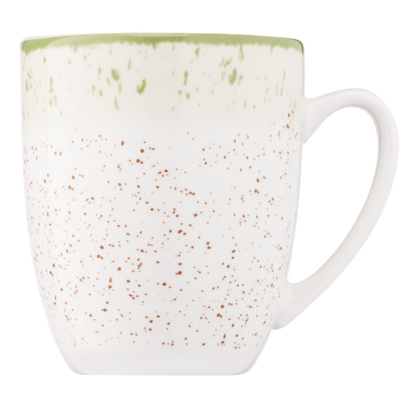 ARDESTO Mug Siena, 360ml, porcelain, white-green (AR2936SWG)