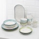 ARDESTO Mug Siena, 360ml, porcelain, white-green (AR2936SWG)