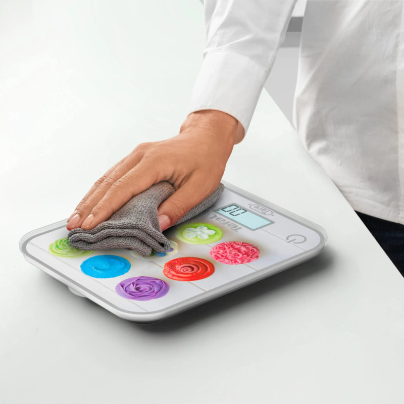 Tefal scales Optiss Cake Pops, 5кг, AAAx2 included, silver (BC50D4V0)
