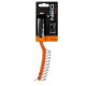 Neo Tools straight wire brush, 3x19 rows, straight wire 0.3mm, 345mm, two-component handle (39-052)