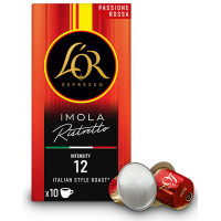 L`OR L`OR сoffe capsules Rossa Imola Ristretto, arabica 100%, 10pcs, Nespresso (8711000579145)