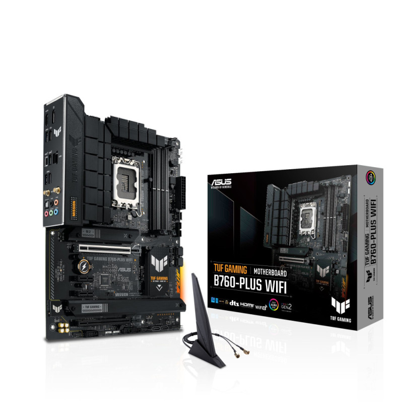 ASUS TUF GAMING B760-PLUS WIFI s1700 B760 4xDDR5 M.2 HDMI DP Wi-Fi BT ATX (90MB1ER0-M1EAY0)