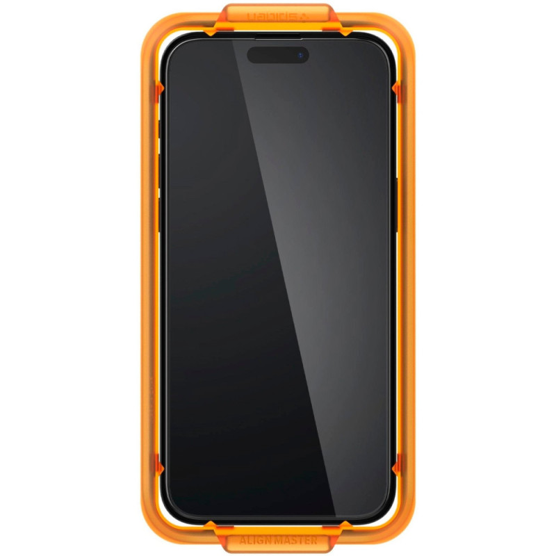 Spigen Защитное стекло для Apple iPhone 15 Plus Glas.tR AlignMaster FC Black (2P) (AGL06886)
