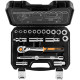 Neo Tools Tool set, socket set, 20pcs, 1/2 , ratchet 90 teeth, CrV, case (10-032N)