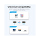 Кабель мультимедийный DisplayPort M to HDMI M 1.8m 4K40Hz black Vention (HFOBAC)