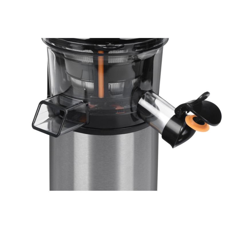 ARDESTO auger juicer, 200W, bowl-0.6L, cake-0.6L, plastic/iron, silver-black (JEG-1330S)