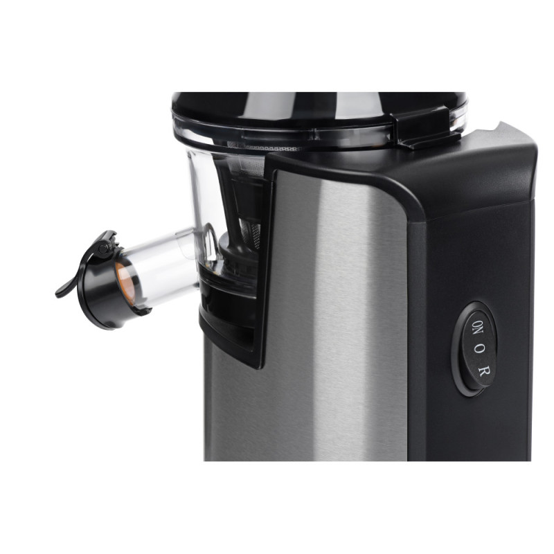 ARDESTO auger juicer, 200W, bowl-0.6L, cake-0.6L, plastic/iron, silver-black (JEG-1330S)