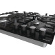 Gorenje Hob gas on glass, 60cm, cast-iron, black (GTW642SYB)