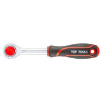 Top Tools Ключ-тріскачка, 1/4", 24 зубців, 150мм, 0.17кг (38D101)