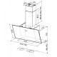 Faber Hood vertical, 80cm, 1169m3h, Tweet Ev8 Led Wh A80, white (330.0529.667)