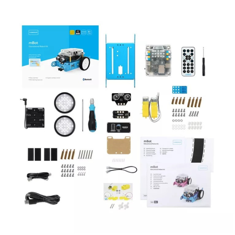 Makeblock mBot V1.1-Blue (Bluetooth Version) - 9 Languages (P1050017)