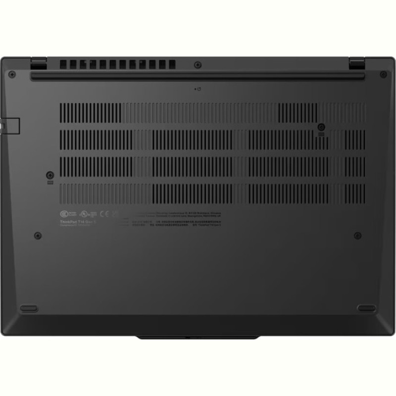Ноутбук Lenovo ThinkPad T14 Gen 5 (21MMS11300); 14" WUXGA (1920x1200) IPS LED матовый , Intel Core Ultra 5 125U (1.3 - 4.3 ГГц) , RAM 32 ГБ (Max 64 ГБ) , SSD 1 ТБ , Intel Graphics , без ОП , LAN , Wi-Fi , BT , веб-камера , Без ОС , MIL-STD-810H , TPM , металл,пластик , 1.38 кг , черный , подсветка клавиатуры , сканер отпечатков пальцев