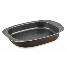 Tefal Success baking dish, oval, 24x36cm, aluminum, black (J1601502)