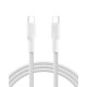 Belkin Кабель USB-C > USB-C зарядки/синхронизации 2м, 240Вт, Type-C, витой, белый (CAB025HQ2MWH)