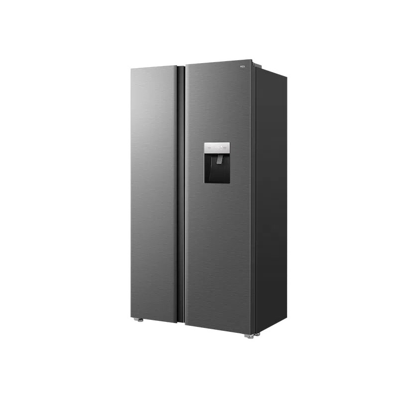 TCL Refrigerator SBS, 177х63х92sm, ref-322l, freez.-156l, 2doors, A++, NF, inv, display ext, fresh zone, dispenser, inox (RP503SXE1UA)