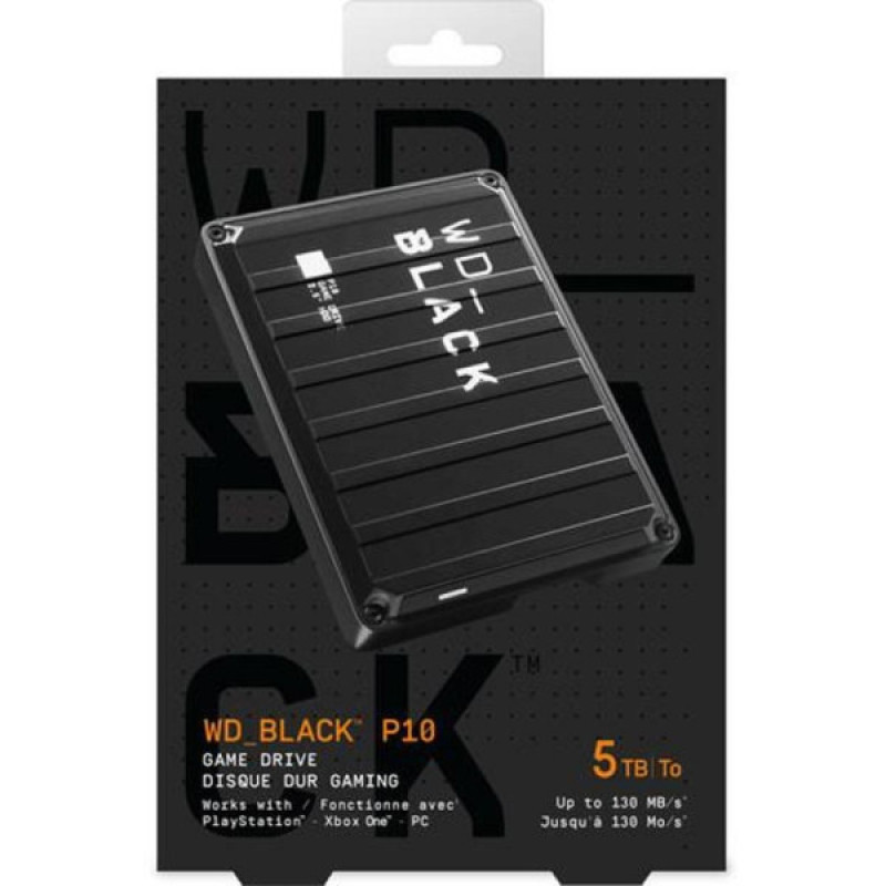 Внешний жесткий диск 2.5" 5TB Black P10 WD (WDBA3A0050BBK-WESN)