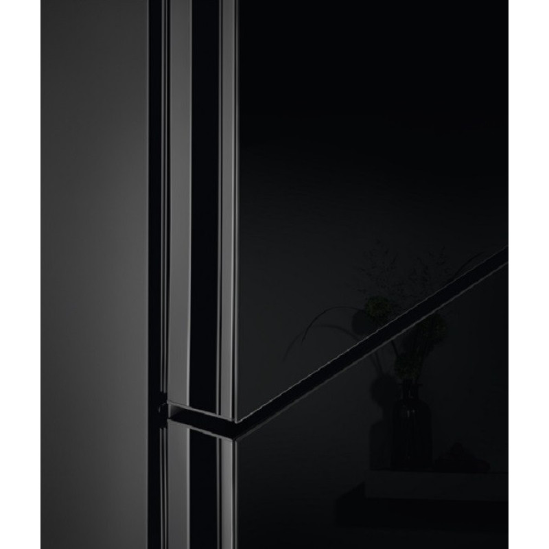 Electrolux Холодильник с нижн. мороз., холод.отд.-244л, мороз.отд.-94л, А+, NF, инв., диспл внутр., зона св-ти, черный+стекло (RNT7ME34K1)