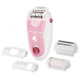 Rowenta epilator Silence Soft, network, tweezers.-24, dry, nozzles-4, with backlight, pink (EP5640D1)