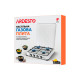 ARDESTO Gas Cooktop GTC-NS4014W, gas type LPG, 4 alum. burners, enamel body, painted grid, top lid, color: white