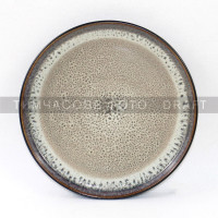 ARDESTO Dessert plate Bolzano, 20.3cm, ceramic, black-brown (AR2920BB)
