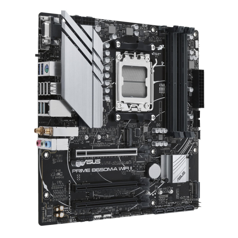 ASUS PRIME B650M-A WIFI II sAM5 B650 4xDDR5 M.2 D-Sub HDMI DP WiFi BT mATX (90MB1EG0-M0EAY0)