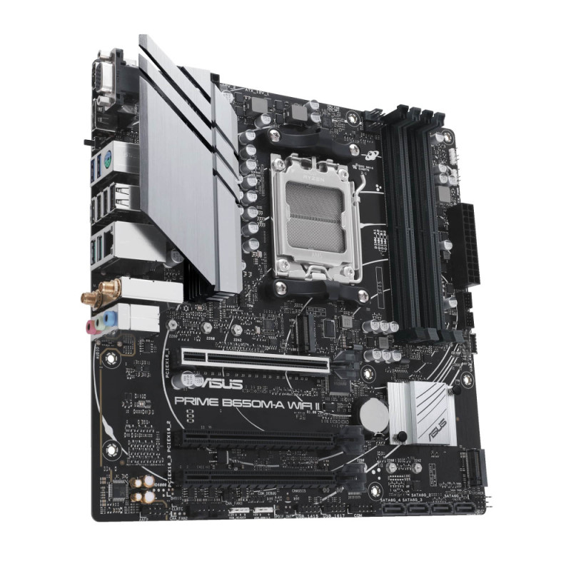 ASUS PRIME B650M-A WIFI II sAM5 B650 4xDDR5 M.2 D-Sub HDMI DP WiFi BT mATX (90MB1EG0-M0EAY0)