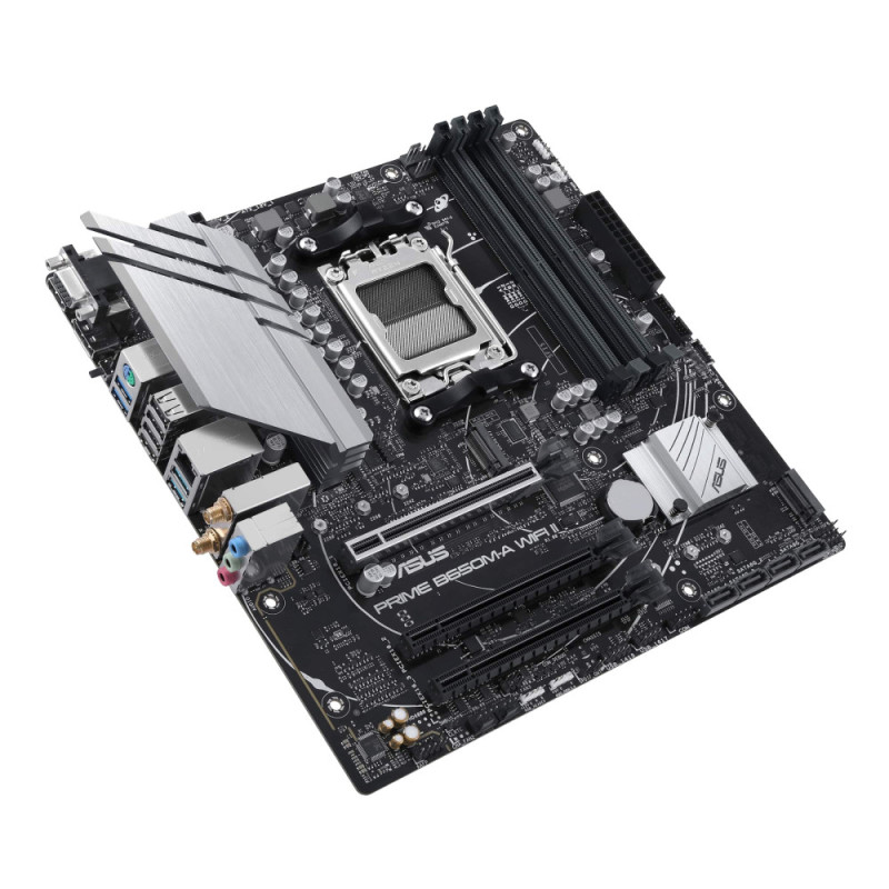 ASUS PRIME B650M-A WIFI II sAM5 B650 4xDDR5 M.2 D-Sub HDMI DP WiFi BT mATX (90MB1EG0-M0EAY0)